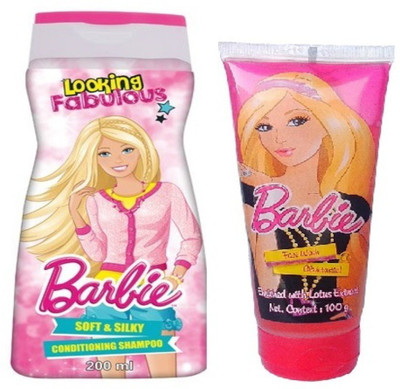 

Barbie Soft And Silky Conditioner Shampoo with Face wash(Set of 2)
