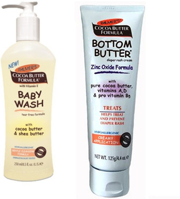 

Palmer's Baby Wash+Bottom Butter Rash Cream (Set of 2)
