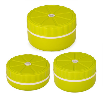 

Jaypee Combo Foodie Jr + Sr+ Xl - 900 ml Plastic Grocery Container(Pack of 3, Multicolor)