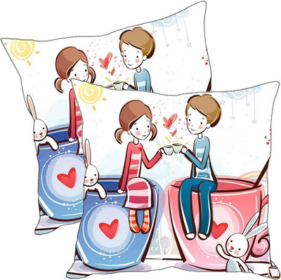 

Sleep Nature's Printed Cushions Cover(Pack of 2, 40.63 cm*40.63 cm, Multicolor)