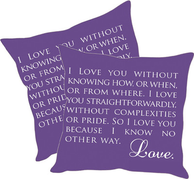 

Sleep Nature's Printed Cushions Cover(Pack of 2, 40.63 cm*40.63 cm, Multicolor)