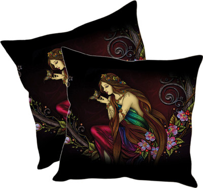 

Sleep Nature's Printed Cushions Cover(Pack of 2, 30.63 cm*30.63 cm, Multicolor)