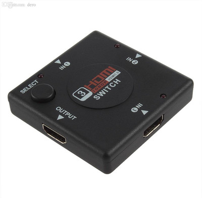 

Cables Kart 3 Port HDMI Switch HDMI Adapter(Compatible with HD-DVD, SKY-STB, PS 3, XBOX36 etc., Black)
