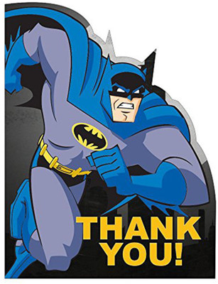 

PARTY PROPZ Multicolor BATMAN BIRTHDAY DECORATION/THANK YOU TAG SET OF 12/ BATMAN PARTY SUPPLIES - 12 g