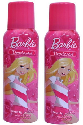 

Barbi Barbie Pretty n pink alcohal free deodorant 150ml x 2pcs Deodorant Spray - For Women(300 ml, Pack of 2)