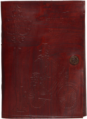 

Rajotsav Assorted Diary(Handmade Paper, Leather Cover, Dark Brown)