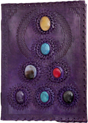 

Anshika International A5 Diary(genuine leather handmade notebook diary, Blue)