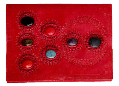 

Anshika International A5 Notebook(vintage handmade notebook, Red)