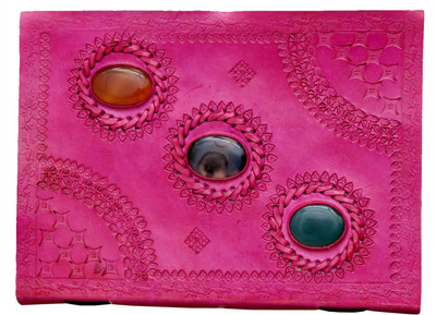 

Anshika International A5 Diary(genuine leather handmade notebook, Pink)