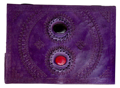 

Anshika International A5 Journal(genuine leather handmade notebook diary, Blue)