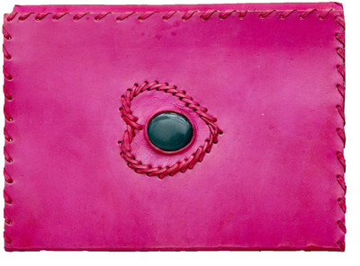 

Anshika International A5 Notebook(genuine leather handmade notebook diary, Pink)
