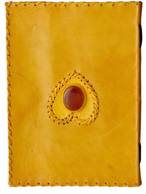 

Anshika International A5 Notebook(genuine leather handmade notebook diary, Yellow)