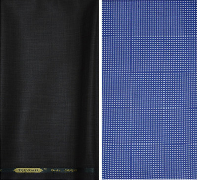 KUNDAN SULZ GWALIOR Polycotton Self Design Shirt & Trouser Fabric