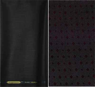 KUNDAN SULZ GWALIOR Polycotton Self Design Shirt & Trouser Fabric