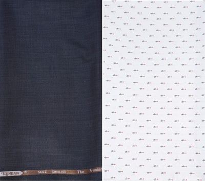 KUNDAN SULZ GWALIOR Polycotton Self Design Shirt & Trouser Fabric