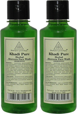 

Khadi Pure Herbal Aloevera Face Wash(420 ml)