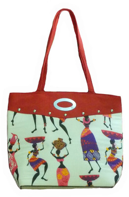 

rosy Hand-held Bag(Red, White)