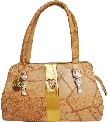 

Fashion Knockout Hand-held Bag(Brown, Gold)