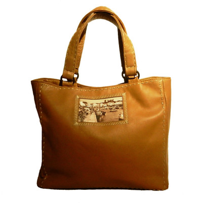 Miruna Designs Hand-held Bag(Tan)
