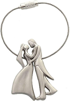 

giftwell Gw romantic couple with lock wire keychain Key Chain