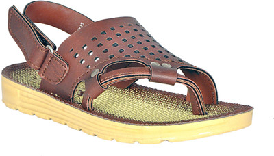

TRZ Boys & Girls Velcro Sports Sandals(Brown