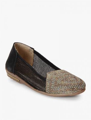 

Glitzy Galz Girls Slip-on Flats(Gold, Black