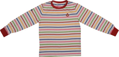 

Indirang Boys Striped Cotton T Shirt(Multicolor, Pack of 1