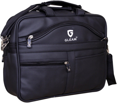 

Gleam 15.6 inch Laptop Messenger Bag(Black)
