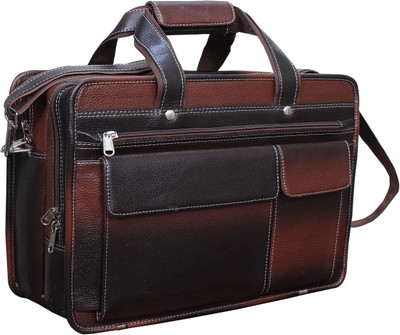 Gleam 15.6 inch Laptop Messenger Bag(Brown)