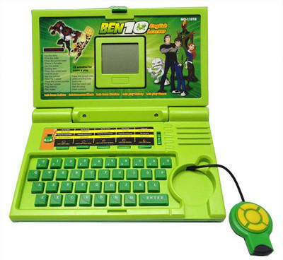 

Techhark 20 Activities Ben 10 English learning Laptop for kids(Green)