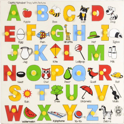 

Plus One Alphabet Tray with Pictures(Multicolor)