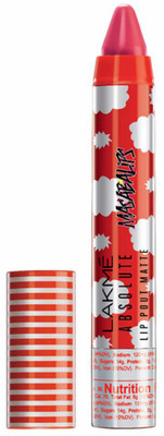 

Lakme Absolute Lip Pouts Masaba Lip Color(Orange Candy, 3.7 g)