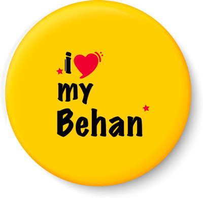 

PEACOCKRIDE I Love My Behan Fridge Magnet I Raksha Bandhan Gifts I Fridge Magnet Fridge Magnet Pack of 1(Multicolor)