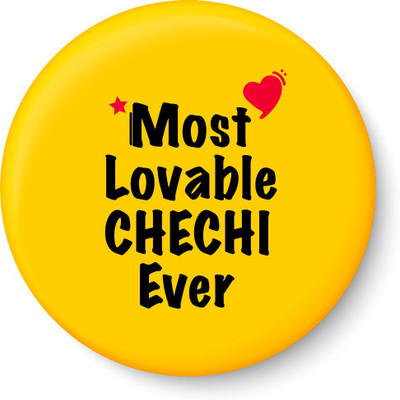 

PEACOCKRIDE Most Lovable CHECHI Ever I Raksha Bandhan Gifts Fridge Magnet Fridge Magnet Pack of 1(Multicolor)