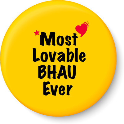 

PEACOCKRIDE Most Lovable BHAU Ever I Raksha Bandhan Gifts Fridge Magnet Fridge Magnet Pack of 1(Multicolor)