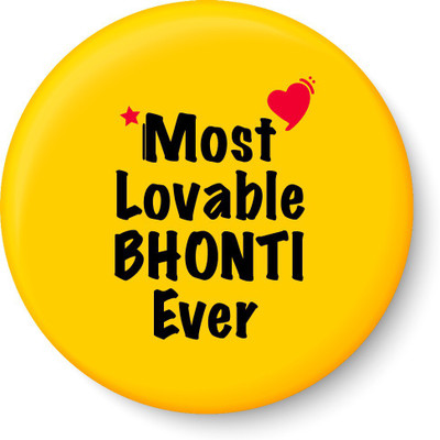 

PEACOCKRIDE Most Lovable BHONTI Ever I Raksha Bandhan Gifts Fridge Magnet Fridge Magnet Pack of 1(Multicolor)