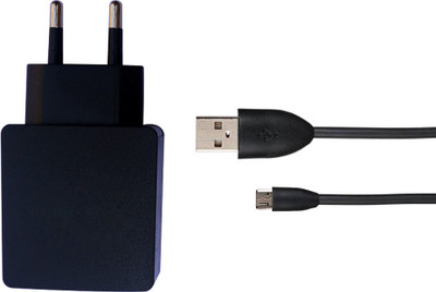 DAKRON Wall Charger Accessory Combo for Intex Cloud 4G Smart(Black)