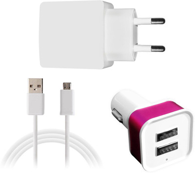 DAKRON Wall Charger Accessory Combo for LG Gx 2(Multicolor)