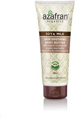 

Azafran Imported Soya Milk Skin Soothing Coconut Oil & Soya Butter Body Butter(200 g)