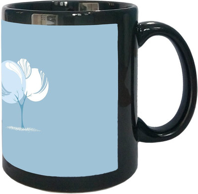 

Arkist bubble tree Black Ceramic Mug(340 ml), Multicolor