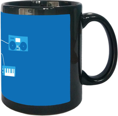 

Arkist electronic keyboard Black Ceramic Mug(340 ml), Multicolor