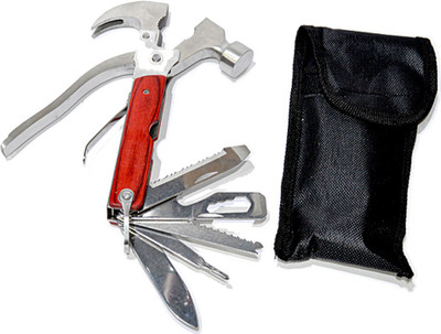 

Giftipedia Camping Stainless Steel Folding Multi-utility Knife(Red)