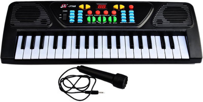 

Darling Toys 37 Key Piano Keyboard Toy For Kids With Mic(Black)