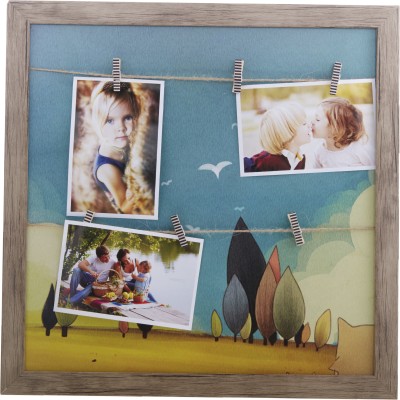 

EZ Life MDF Photo Frame(Brown, 4 Photos)