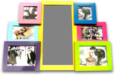 

EZ Life MDF Photo Frame(Multicolor, 6 Photos)