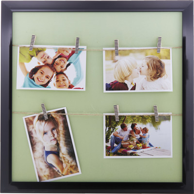 

EZ Life MDF Photo Frame(Black, 4 Photos)