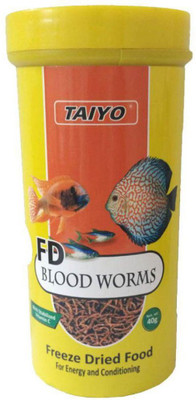 

taiyo BLOOD WORMS 40 GM Mealworm 40 g Dry Fish Food