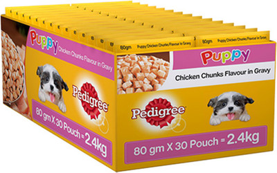 

Pedigree Gravy Chicken 2400 g Wet Dog Food(Pack of 30)