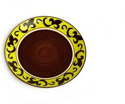 

caffeine Quarter Plate 7 Inch Stoneware in Brown Bale (1 Pc) Handmade Dinner Plates