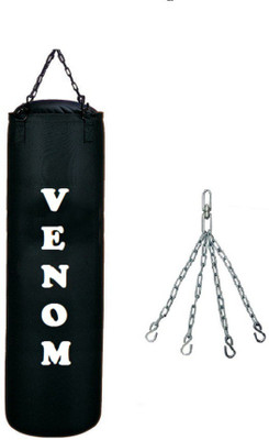 

Venom 2.5 FEET LONG , CANVAS MATERIAL , UNFILLED WITH CHAIN Hanging Bag(2.5, 30 kg)